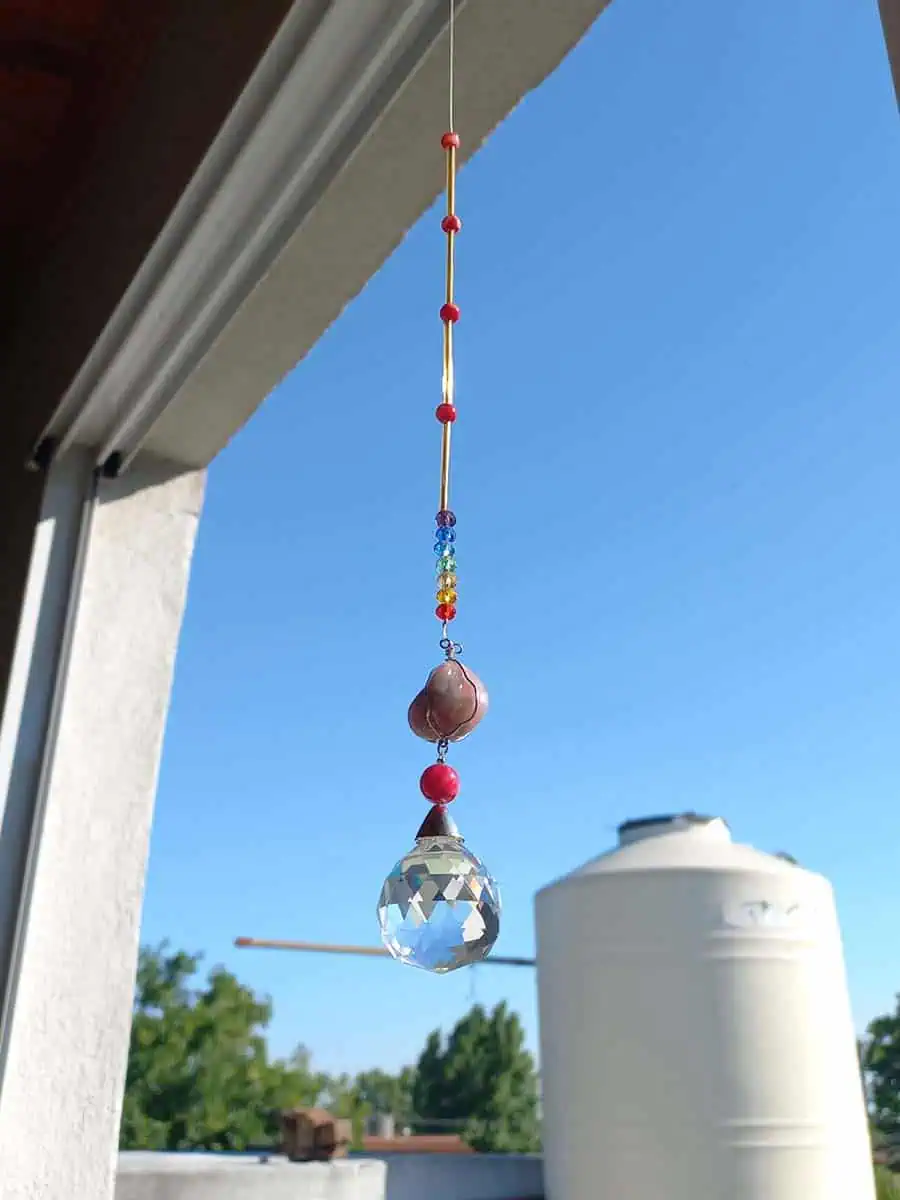 imagen de un atrapasol de cuarso Agata