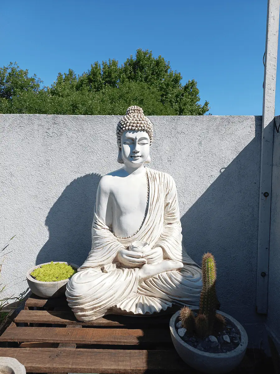 Buda para exterior de Meditación Grande