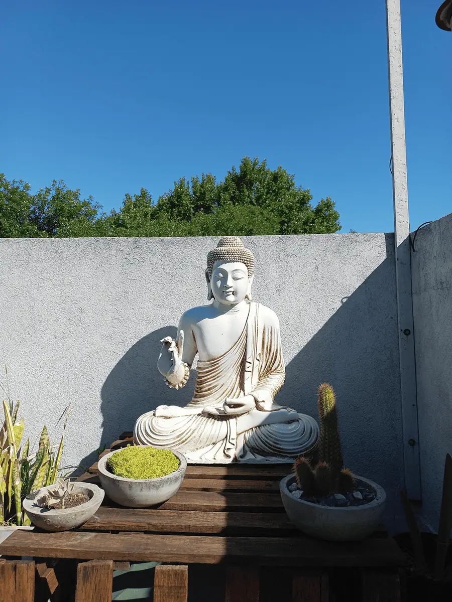 Buda para exterior de Sabiduría Grande