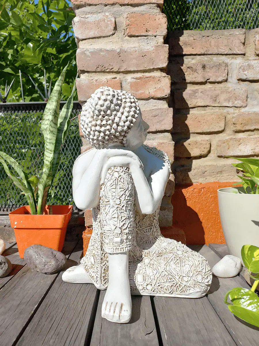 Buda Soñador para exterior mediano para balcon o jardin
