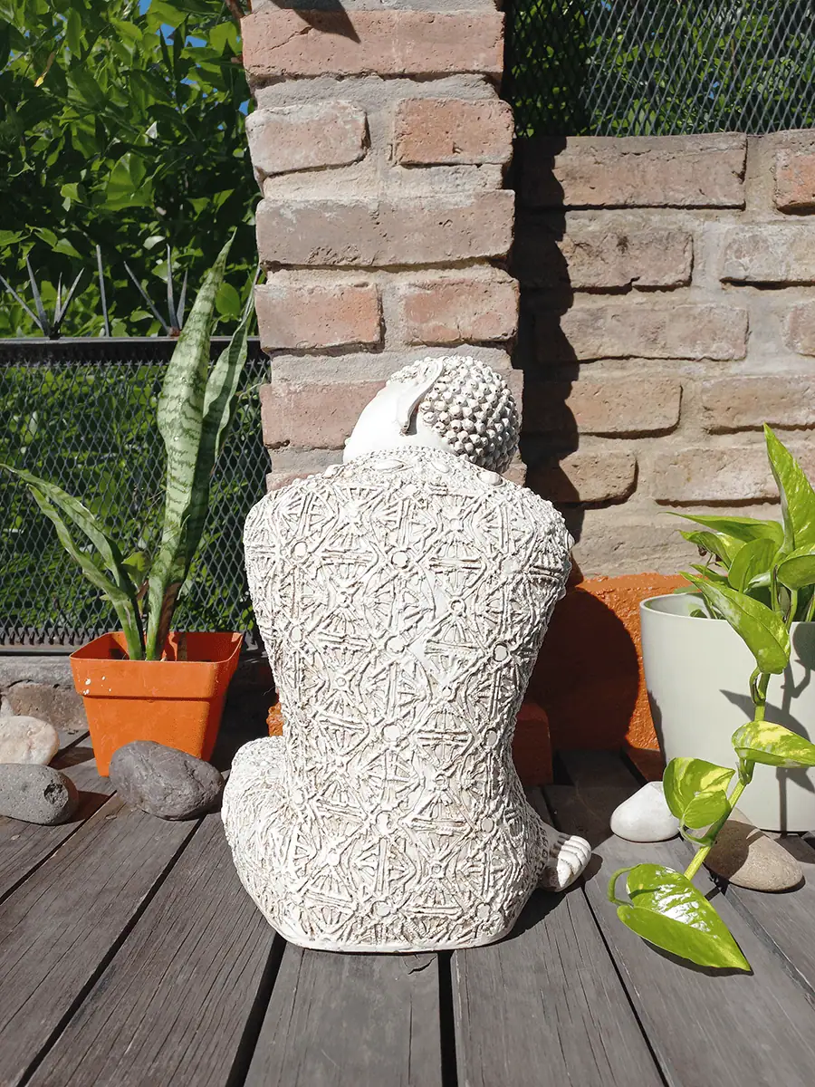 Buda Soñador para exterior mediano para balcon o jardin