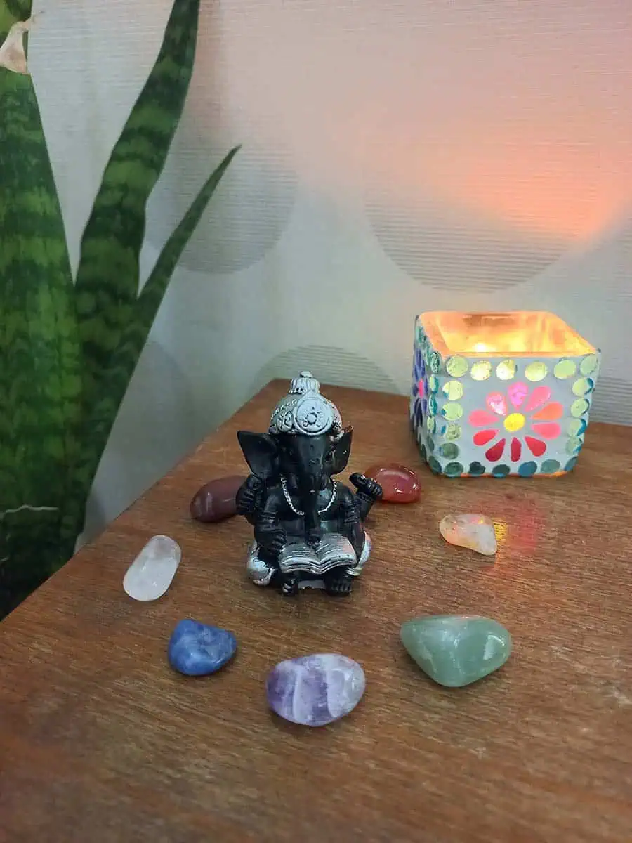 Ganesha mini plateada