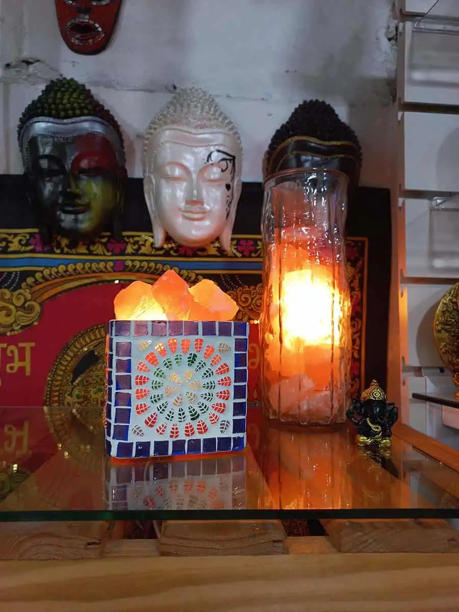 Cuenco de sal Marroquí Azul cuadrado grande