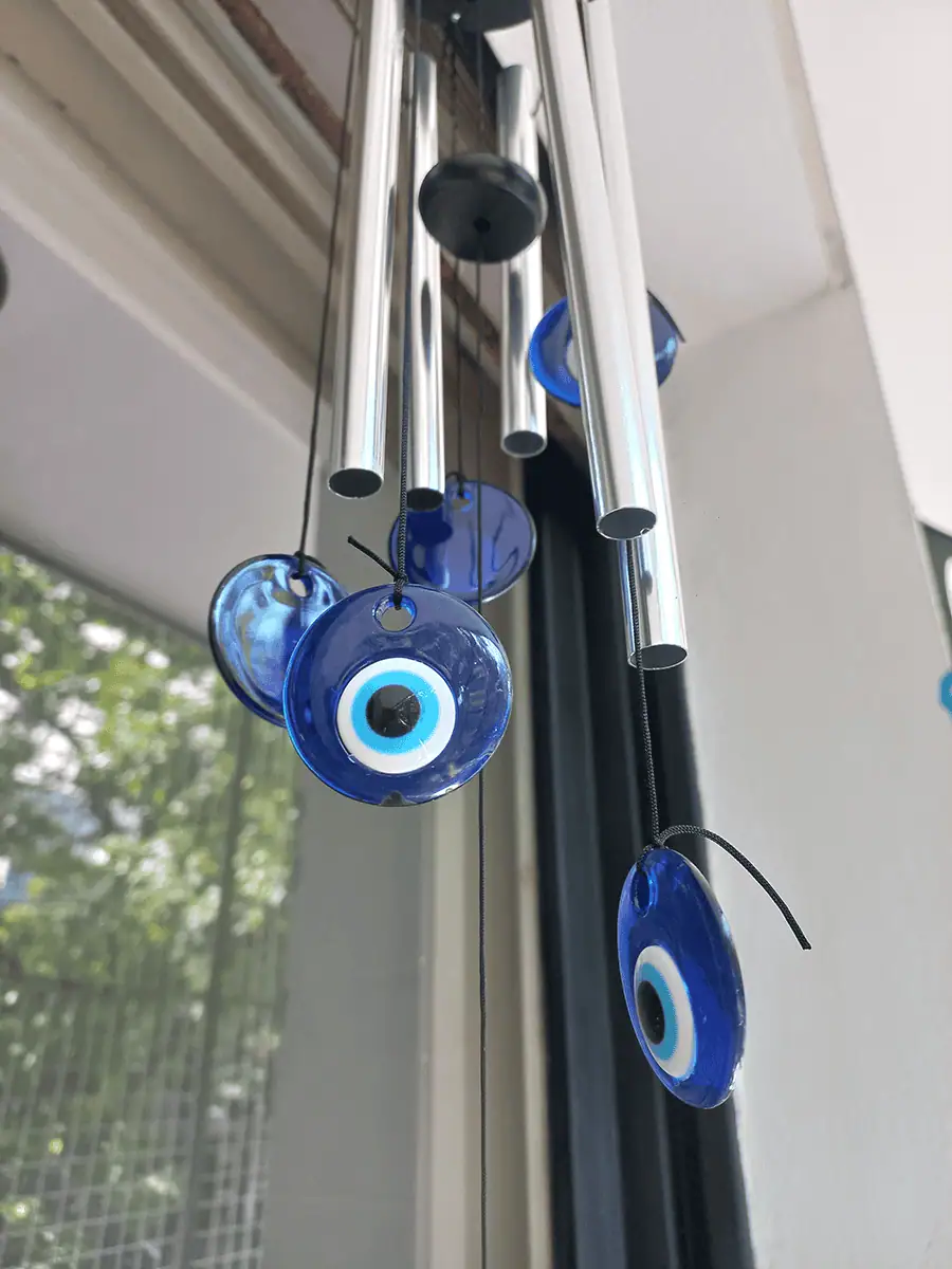 Llamador de ángeles con Ojos Turcos