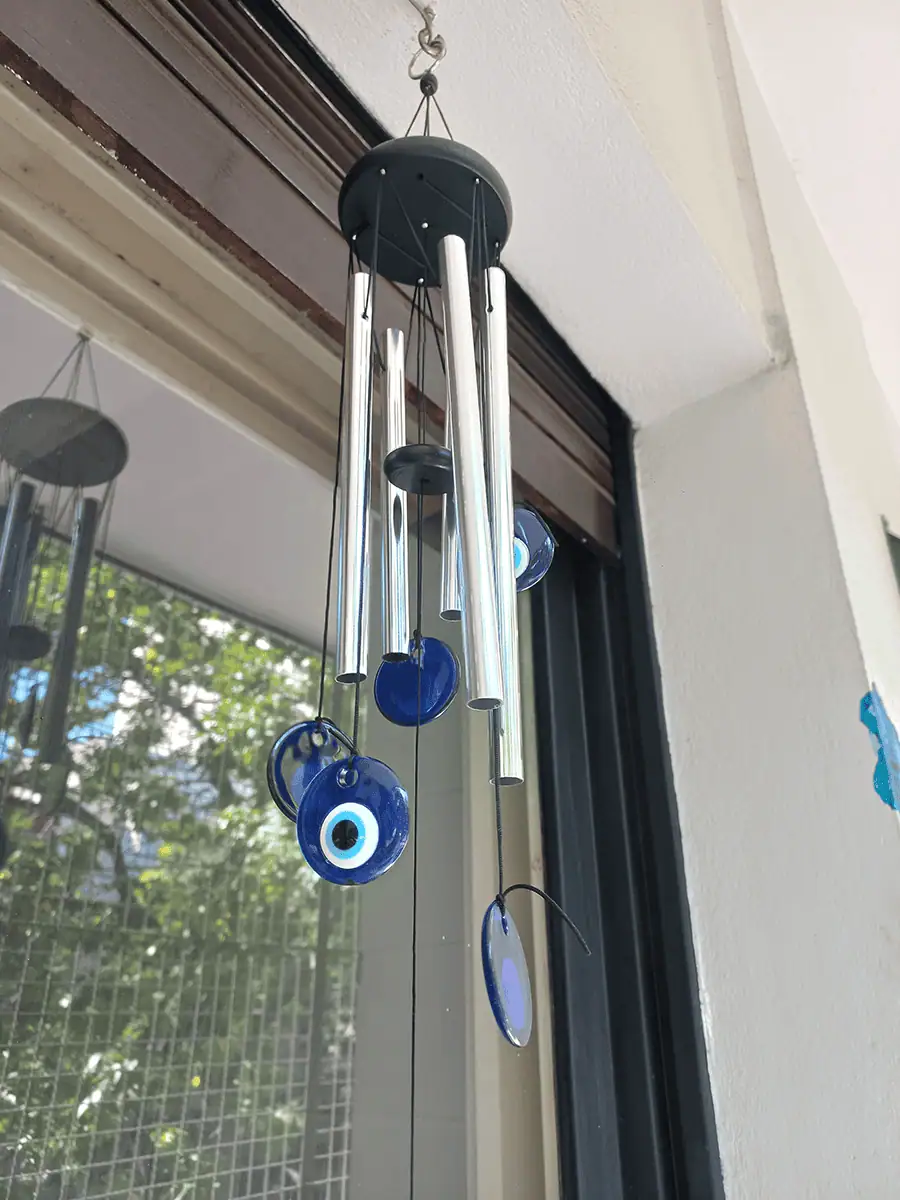 llamador de angeles con Ojos Turcos