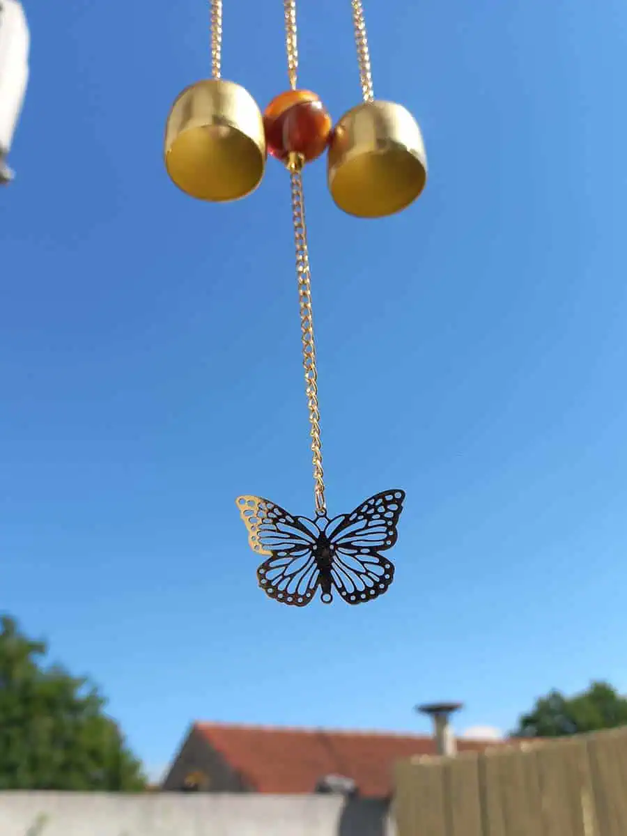 imagen de un llamador de angeles de Mariposa