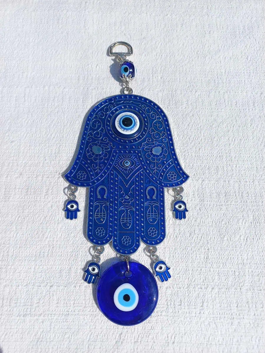 Colgante de mano de Fátima con ojo turco