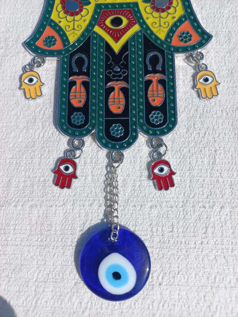 imagen de Colgante de mano de Fátima con ojo turco