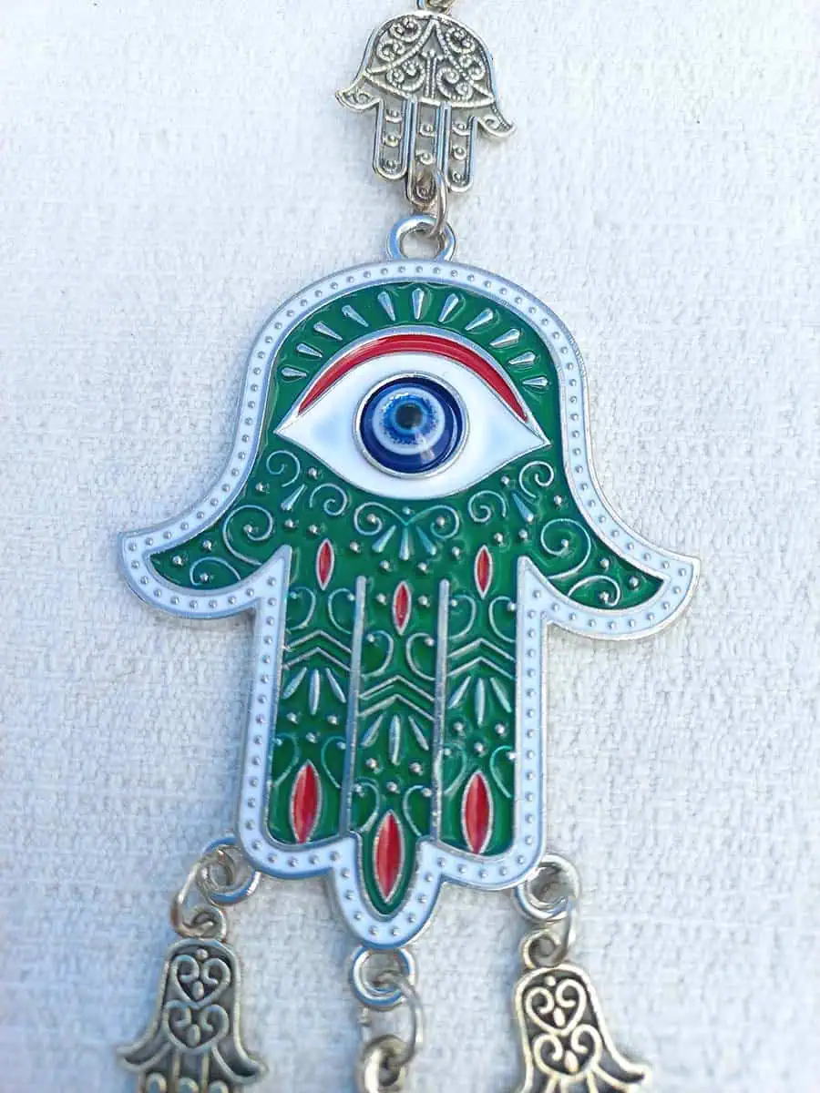 imagen de Colgante de mano de Fátima con ojo turco