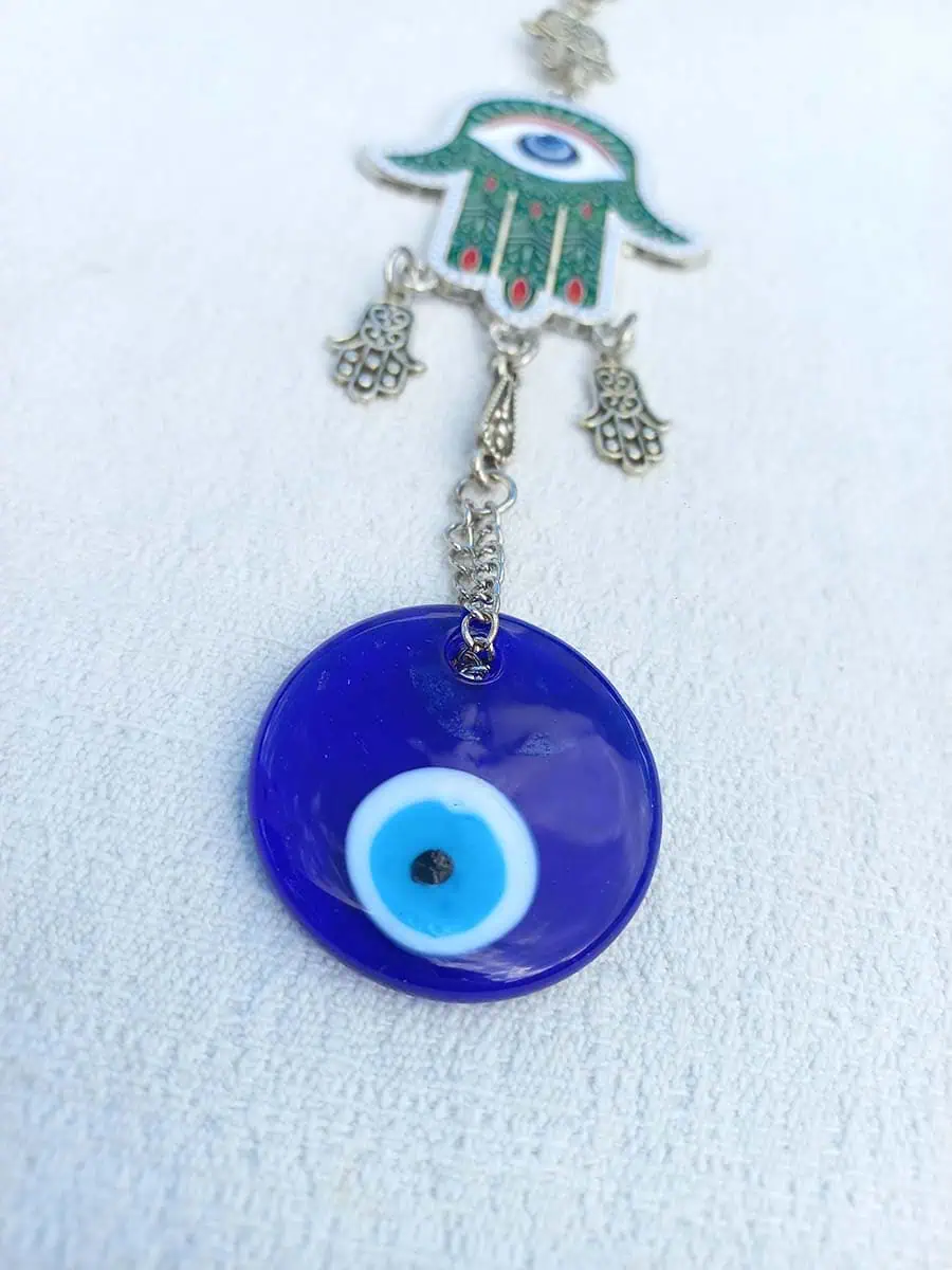 imagen de Colgante de mano de Fátima con ojo turco