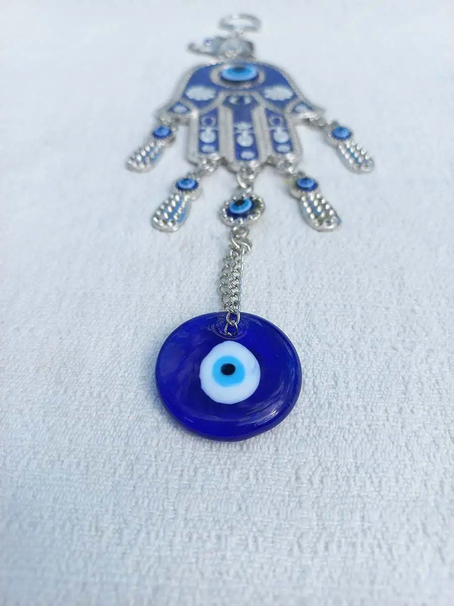 imagen de Colgante de mano de Fátima con ojo turco