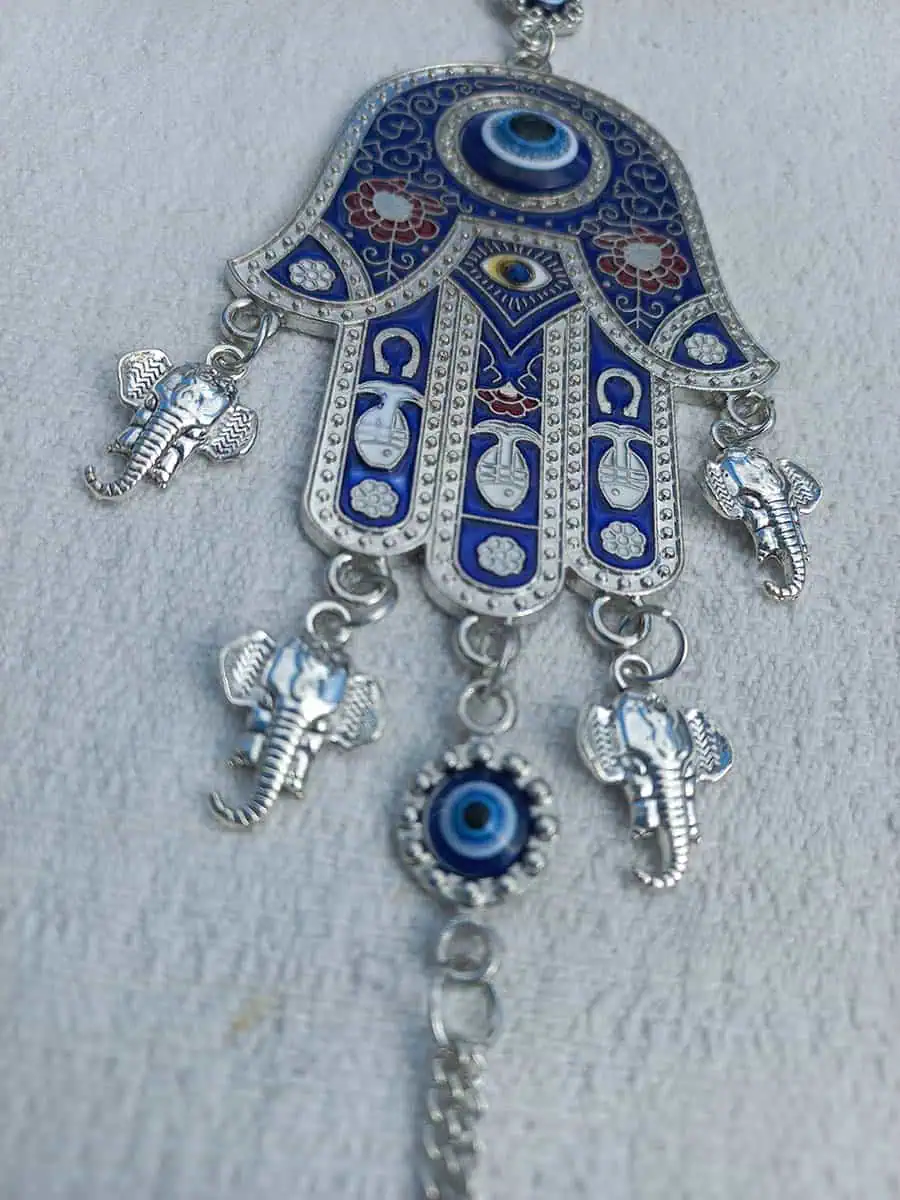 imagen de Colgante de mano de Fátima con ojo turco