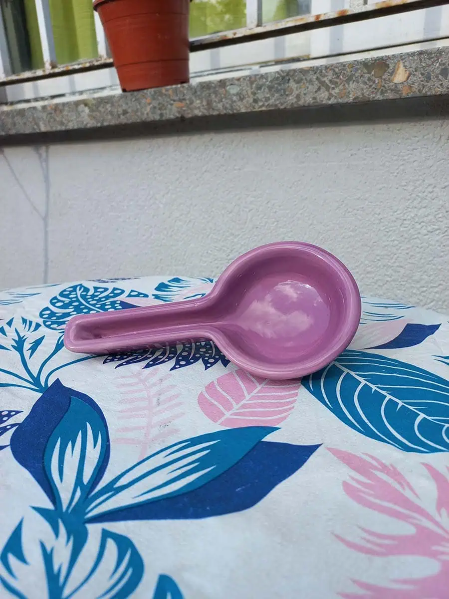 imagen de Sahumador de cerámica violeta